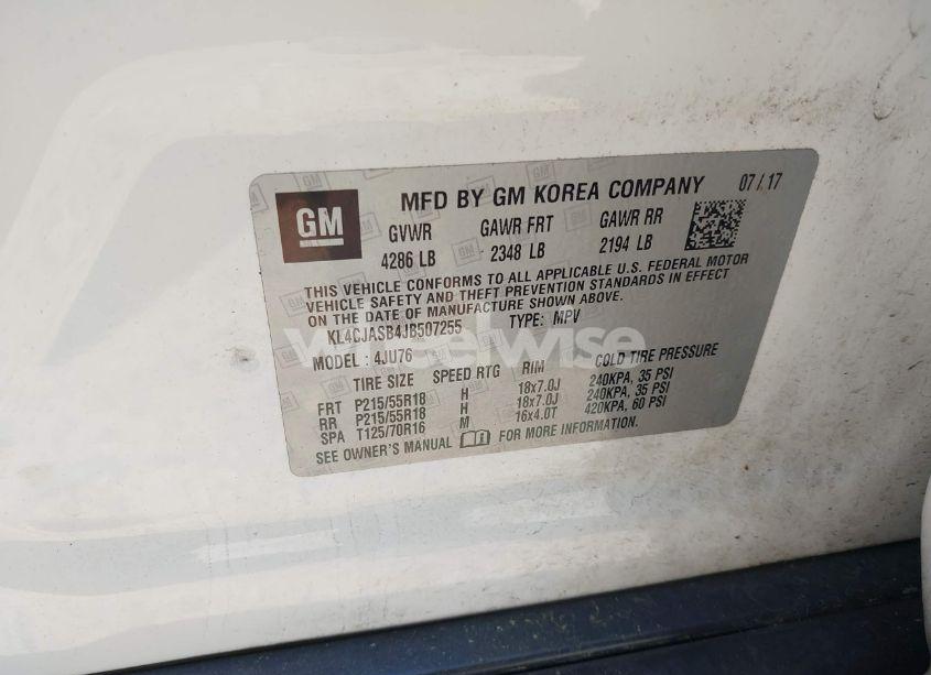 Photo 9 of 2018 Buick Encore PREFERRED (VIN KL4CJASB4JB507255)