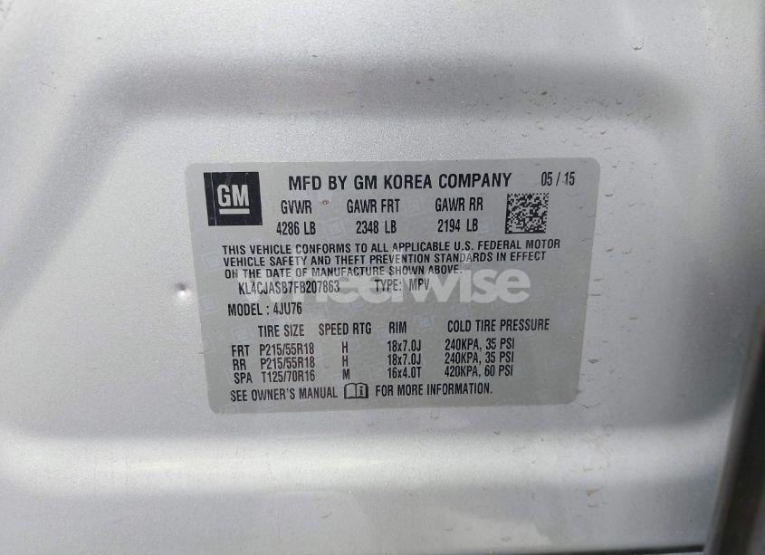 Photo 9 of 2015 Buick Encore (VIN KL4CJASB7FB207863)