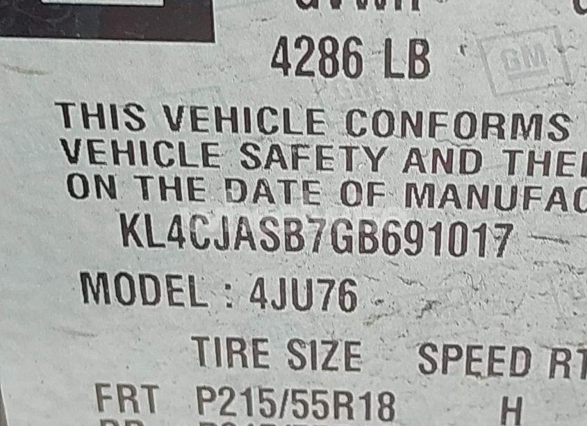 Photo 9 of 2016 Buick Encore (VIN KL4CJASB7GB691017)