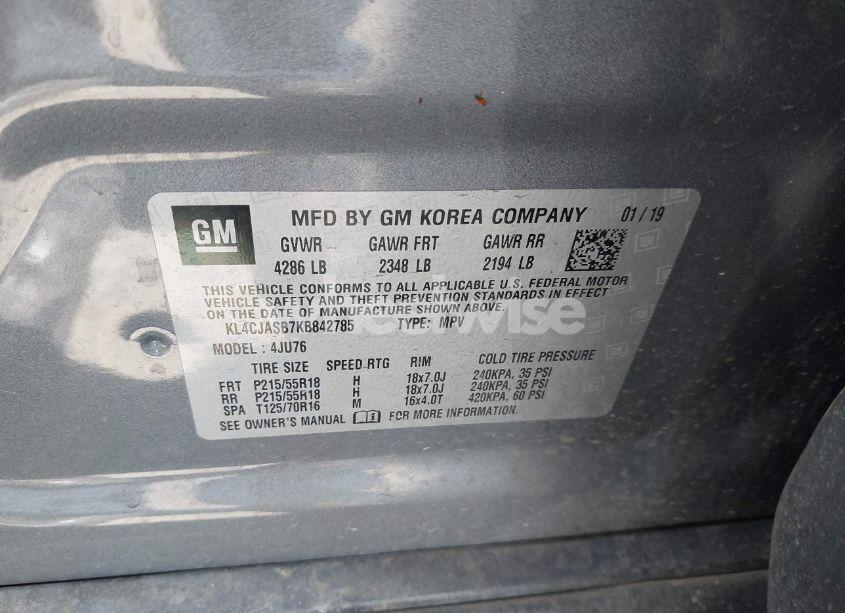 Photo 9 of 2019 Buick Encore FWD PREFERRED (VIN KL4CJASB7KB842785)