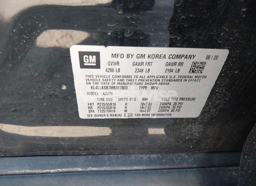 Photo 9 of 2021 Buick Encore FWD PREFERRED (VIN KL4CJASB7MB317003)