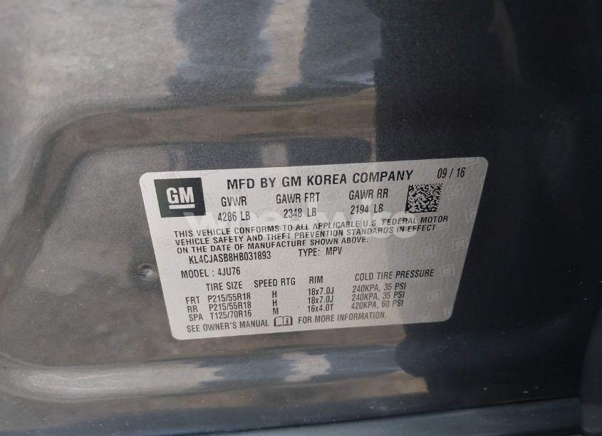 Photo 9 of 2017 Buick Encore PREFERRED (VIN KL4CJASB8HB031893)