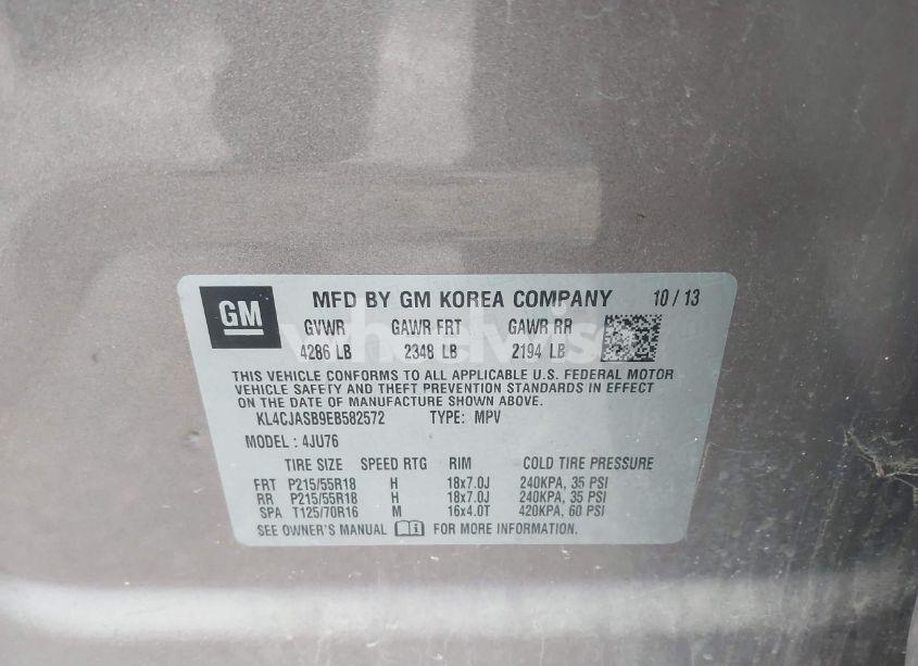 Photo 9 of 2014 Buick Encore (VIN KL4CJASB9EB582572)