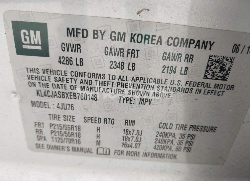 Photo 9 of 2014 Buick Encore (VIN KL4CJASBXEB760148)