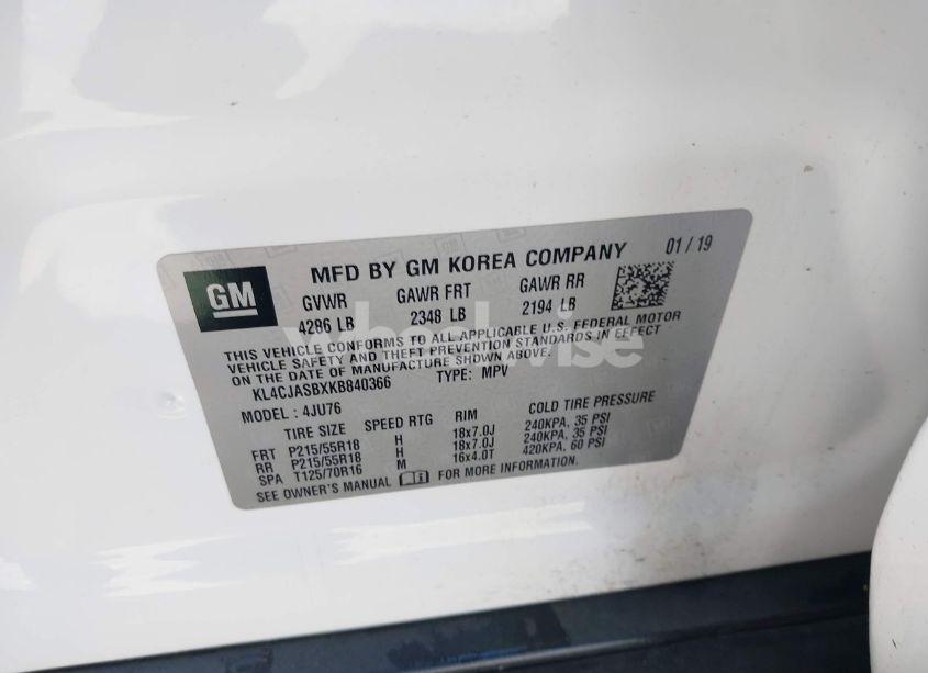 Photo 9 of 2019 Buick Encore FWD PREFERRED (VIN KL4CJASBXKB840366)