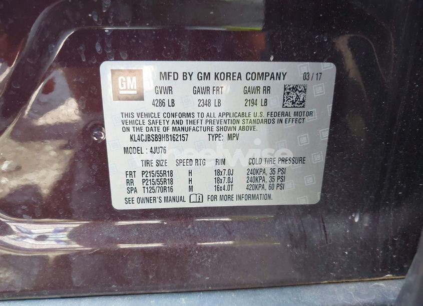 Photo 9 of 2017 Buick Encore PREFERRED II (VIN KL4CJBSB9HB162157)