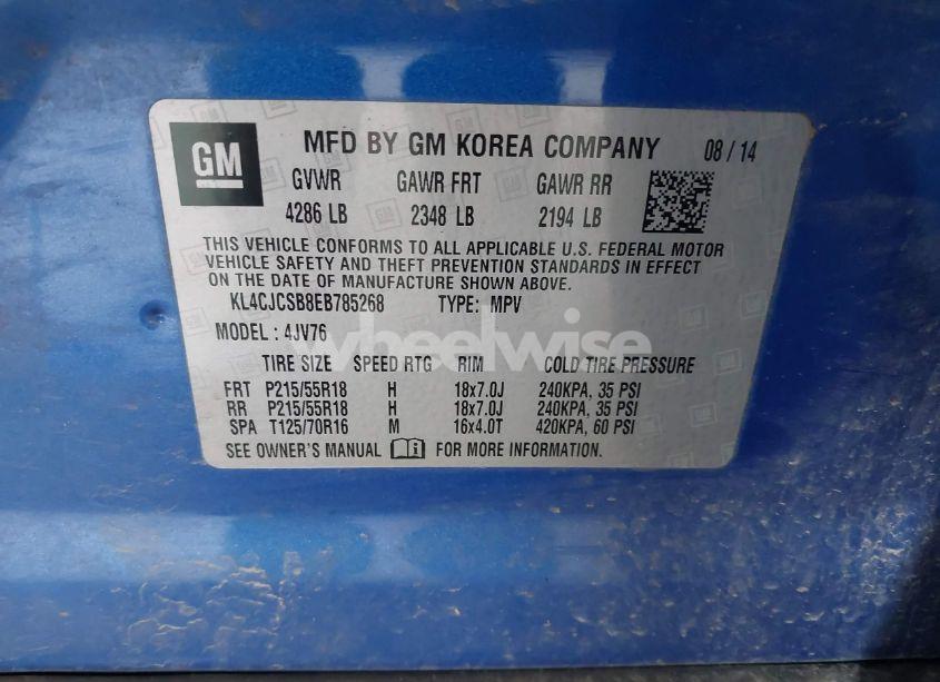 Photo 9 of 2014 Buick Encore LEATHER (VIN KL4CJCSB8EB785268)