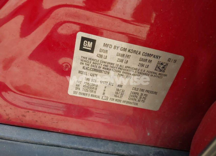 Photo 9 of 2019 Buick Encore FWD ESSENCE (VIN KL4CJCSM6KB871319)