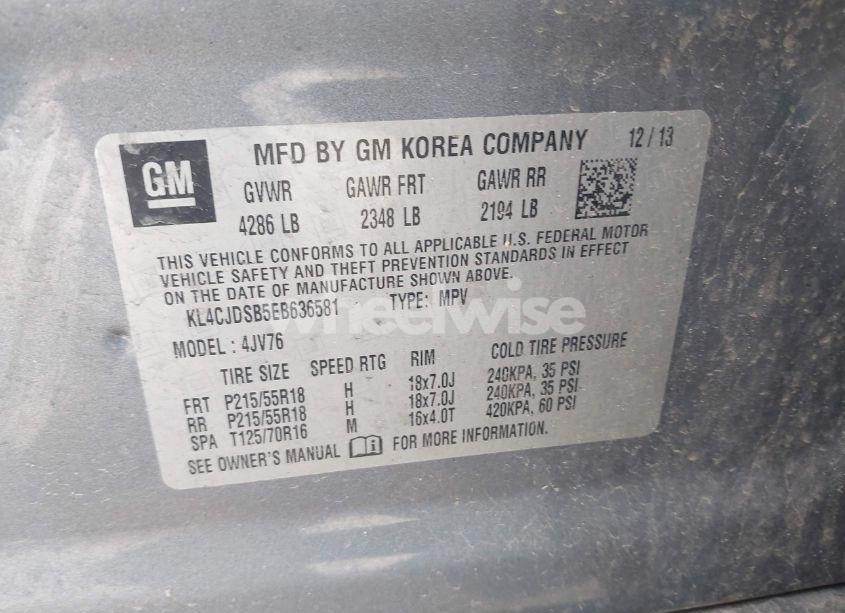 Photo 9 of 2014 Buick Encore PREMIUM (VIN KL4CJDSB5EB636581)