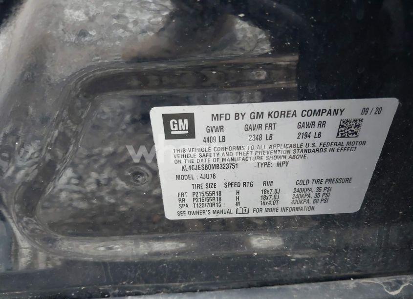 Photo 9 of 2021 Buick Encore AWD PREFERRED (VIN KL4CJESB0MB323751)