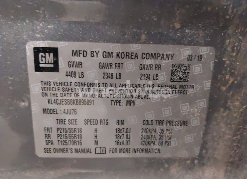 Photo 9 of 2019 Buick Encore AWD PREFERRED (VIN KL4CJESB8KB895891)