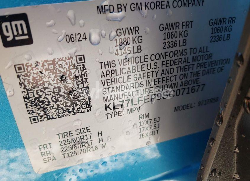 Photo 9 of 2025 Chevrolet Trax FWD LS (VIN KL77LFEP9SC071677)