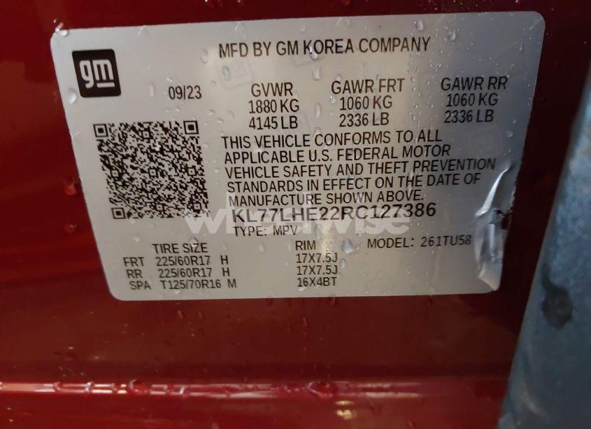 Photo 9 of 2024 Chevrolet Trax FWD LT (VIN KL77LHE22RC127386)