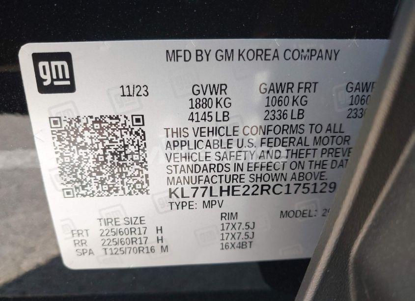 Photo 9 of 2024 Chevrolet Trax FWD LT (VIN KL77LHE22RC175129)