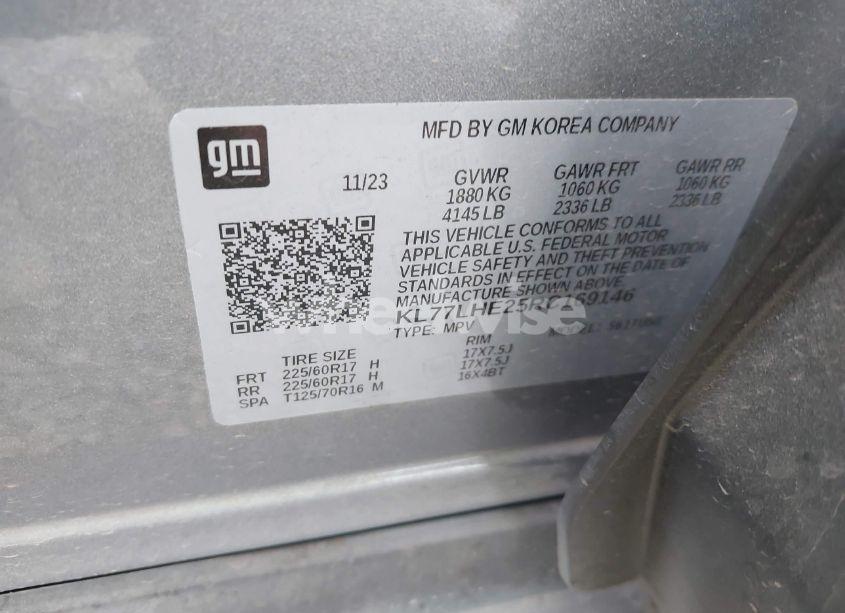 Photo 9 of 2024 Chevrolet Trax FWD LT (VIN KL77LHE25RC169146)