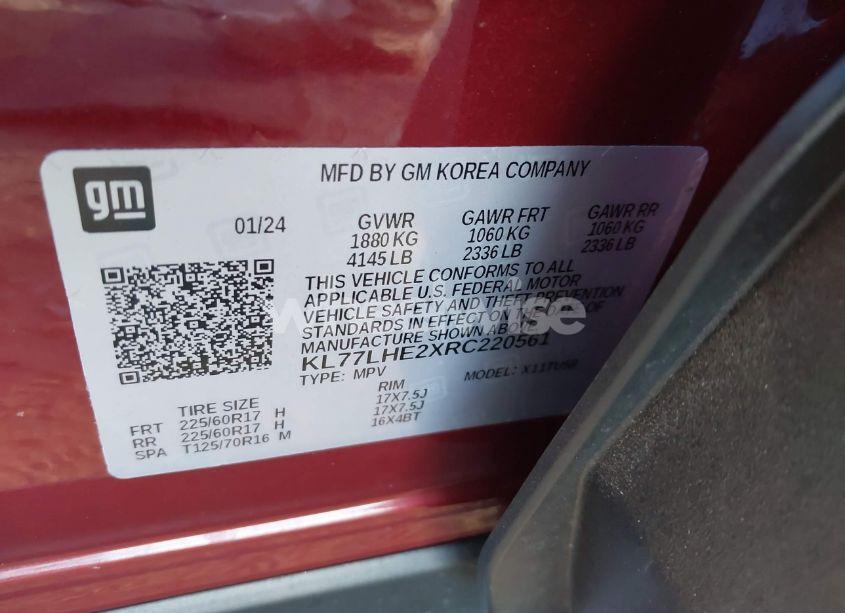 Photo 9 of 2024 Chevrolet Trax FWD LT (VIN KL77LHE2XRC220561)