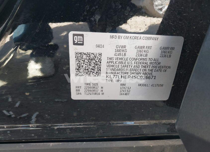 Photo 9 of 2025 Chevrolet Trax FWD LT (VIN KL77LHEP4SC036671)