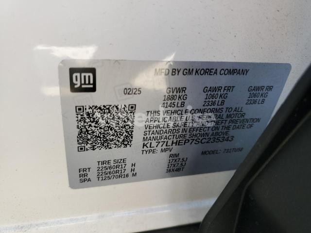 Photo 7 of 2025 CHEVROLET TRAX 1LT (VIN KL77LHEP7SC235343)