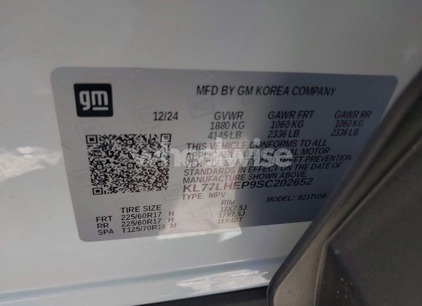 Photo 9 of 2025 Chevrolet Trax FWD LT (VIN KL77LHEP9SC202652)