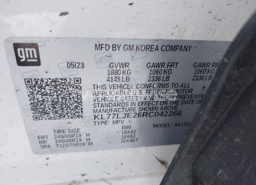 Photo 9 of 2024 Chevrolet Trax FWD 2RS (VIN KL77LJE26RC042266)