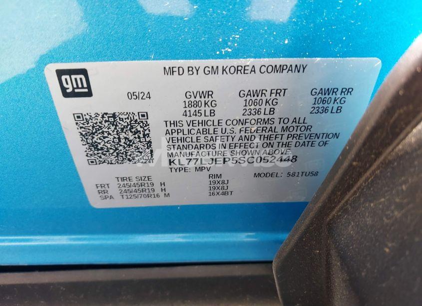 Photo 9 of 2025 Chevrolet Trax FWD 2RS (VIN KL77LJEP5SC052448)