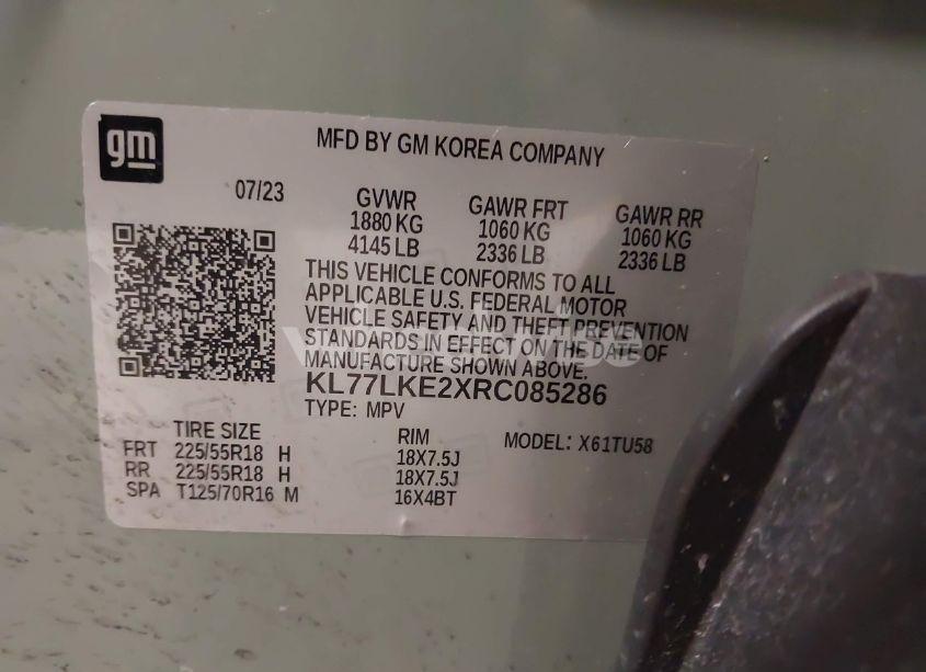 Photo 9 of 2024 Chevrolet Trax FWD ACTIV (VIN KL77LKE2XRC085286)