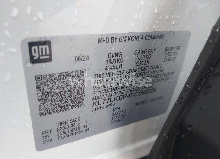 Photo 9 of 2025 Chevrolet Trax FWD ACTIV (VIN KL77LKEP4SC086886)