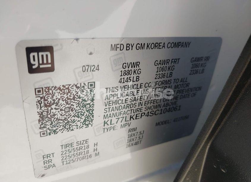 Photo 9 of 2025 Chevrolet Trax FWD ACTIV (VIN KL77LKEP4SC104061)