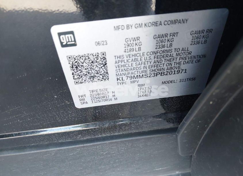 Photo 9 of 2023 Chevrolet Trailblazer FWD LS (VIN KL79MMS23PB201971)