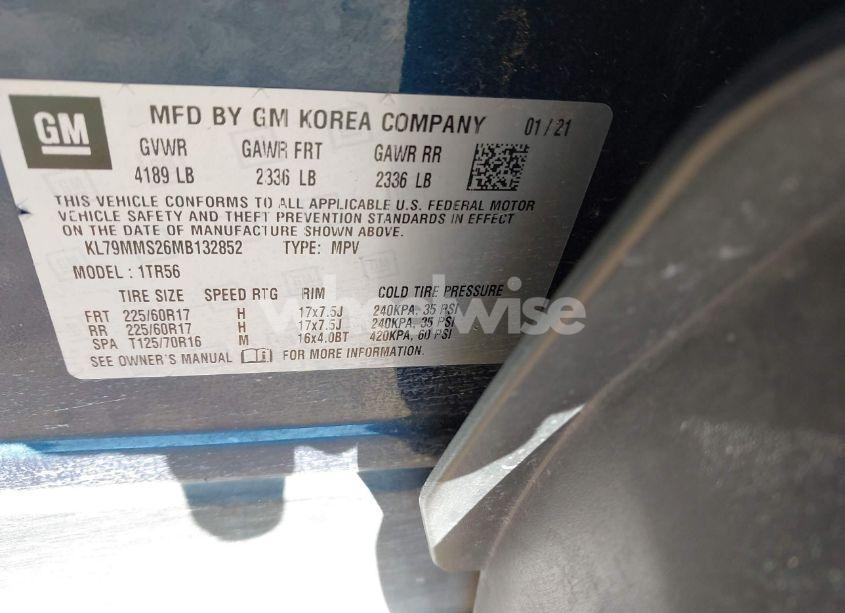 Photo 9 of 2021 Chevrolet Trailblazer FWD LS (VIN KL79MMS26MB132852)