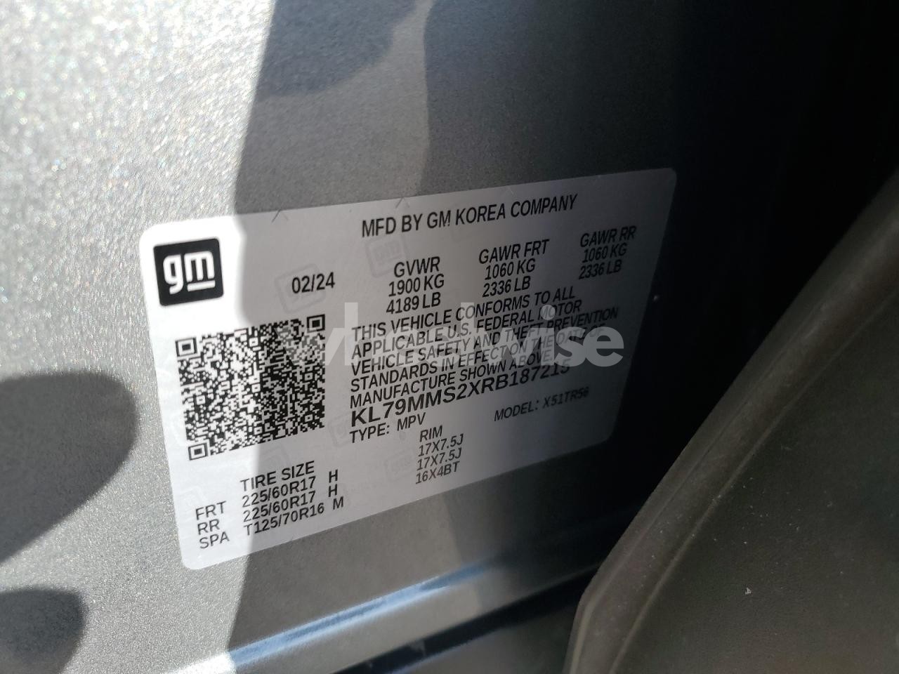 Photo 12 of 2024 CHEVROLET TRAILBLAZER LS (VIN KL79MMS2XRB187215)