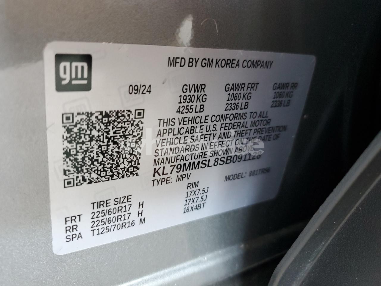 Photo 13 of 2025 CHEVROLET TRAILBLAZER LS (VIN KL79MMSL8SB091128)