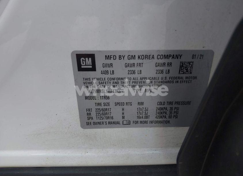 Photo 9 of 2021 Chevrolet Trailblazer AWD LS (VIN KL79MNSL1MB138377)