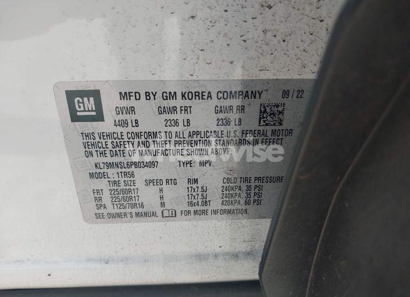 Photo 9 of 2023 Chevrolet Trailblazer AWD LS (VIN KL79MNSL6PB034097)