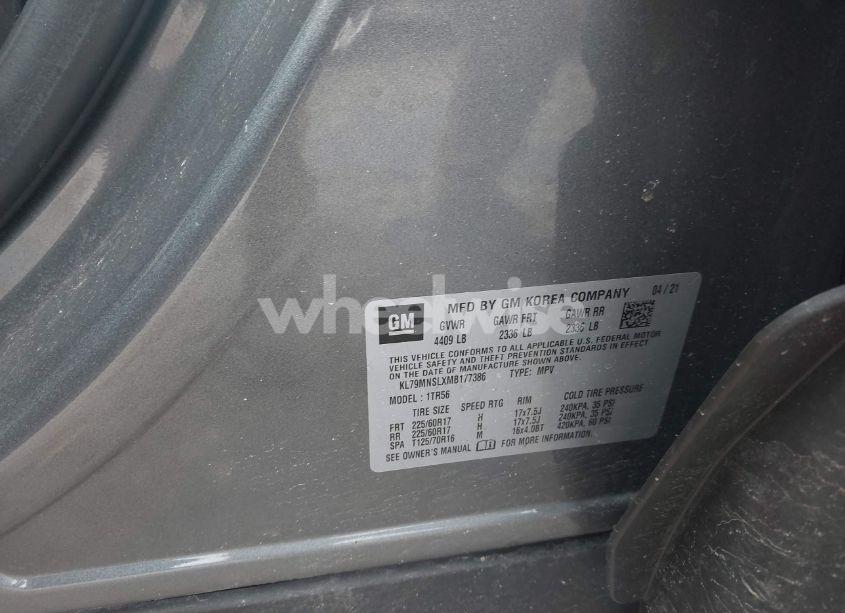 Photo 9 of 2021 Chevrolet Trailblazer AWD LS (VIN KL79MNSLXMB177386)