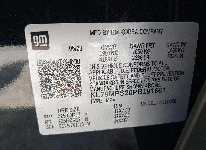 Photo 9 of 2023 Chevrolet Trailblazer FWD LT (VIN KL79MPS20PB191661)