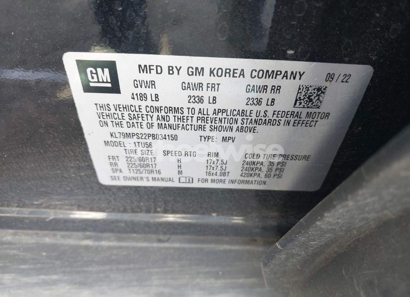 Photo 9 of 2023 Chevrolet Trailblazer FWD LT (VIN KL79MPS22PB034150)