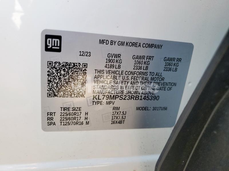 Photo 12 of 2024 CHEVROLET TRAILBLAZER LT (VIN KL79MPS23RB145390)