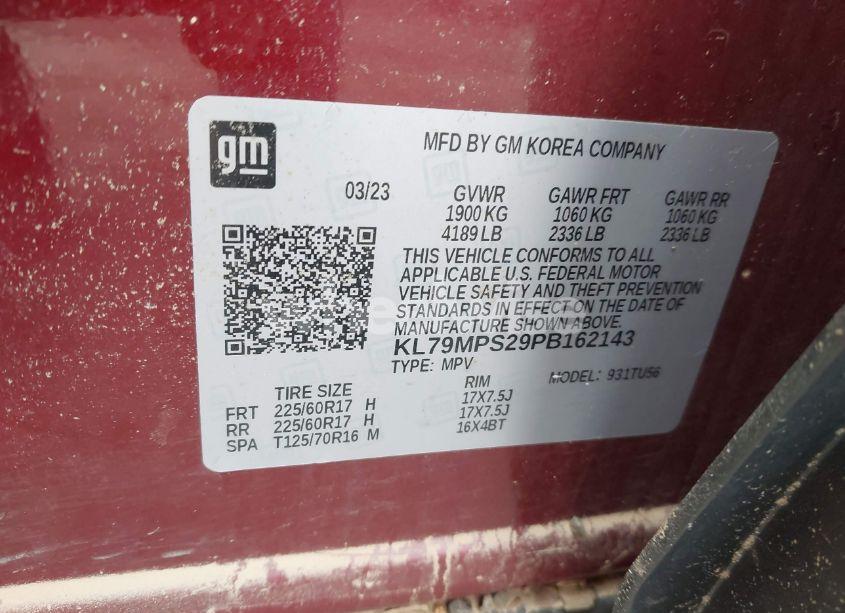 Photo 9 of 2023 Chevrolet Trailblazer FWD LT (VIN KL79MPS29PB162143)