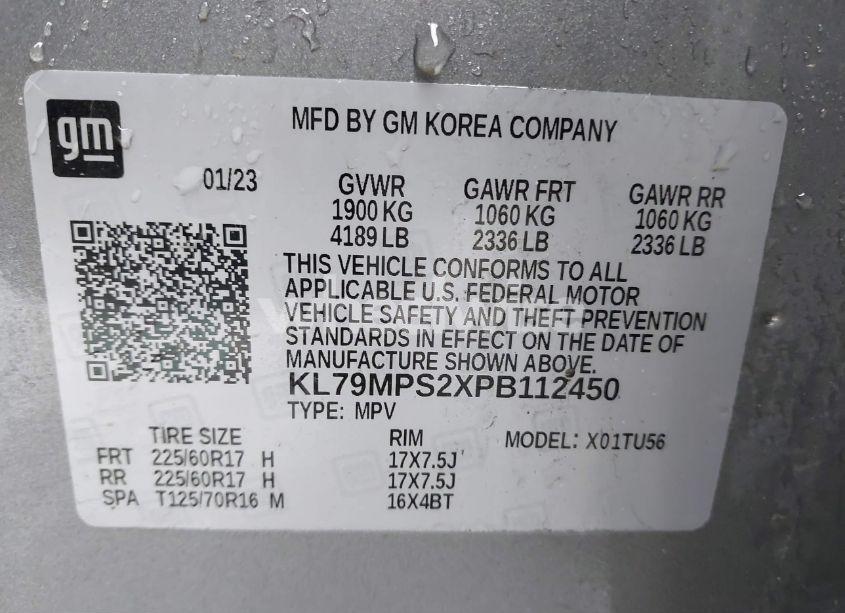 Photo 9 of 2023 Chevrolet Trailblazer FWD LT (VIN KL79MPS2XPB112450)