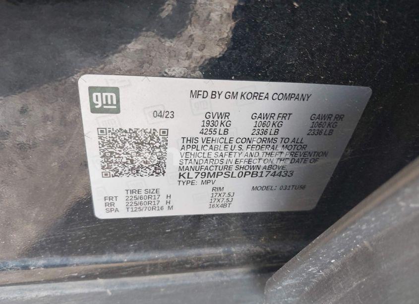 Photo 9 of 2023 Chevrolet Trailblazer FWD LT (VIN KL79MPSL0PB174433)