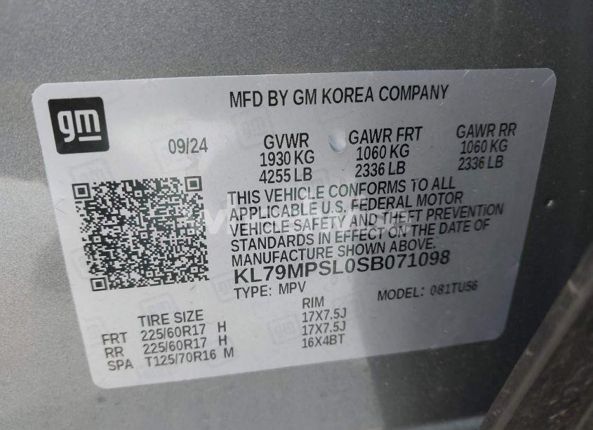 Photo 9 of 2025 Chevrolet Trailblazer FWD LT (VIN KL79MPSL0SB071098)