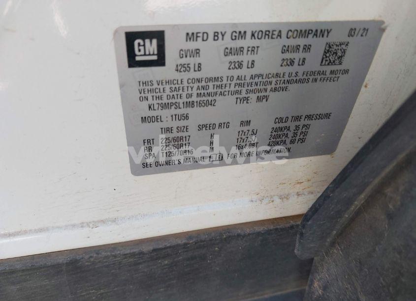 Photo 9 of 2021 Chevrolet Trailblazer FWD LT (VIN KL79MPSL1MB165042)