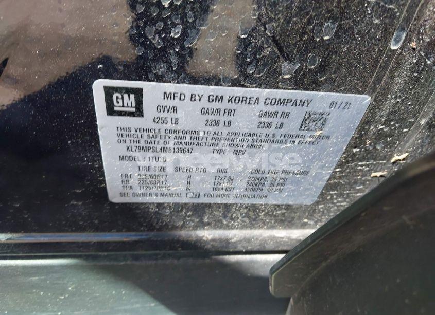 Photo 9 of 2021 Chevrolet Trailblazer FWD LT (VIN KL79MPSL4MB139647)