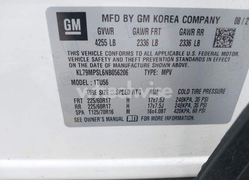 Photo 9 of 2022 Chevrolet Trailblazer FWD LT (VIN KL79MPSL6NB056206)