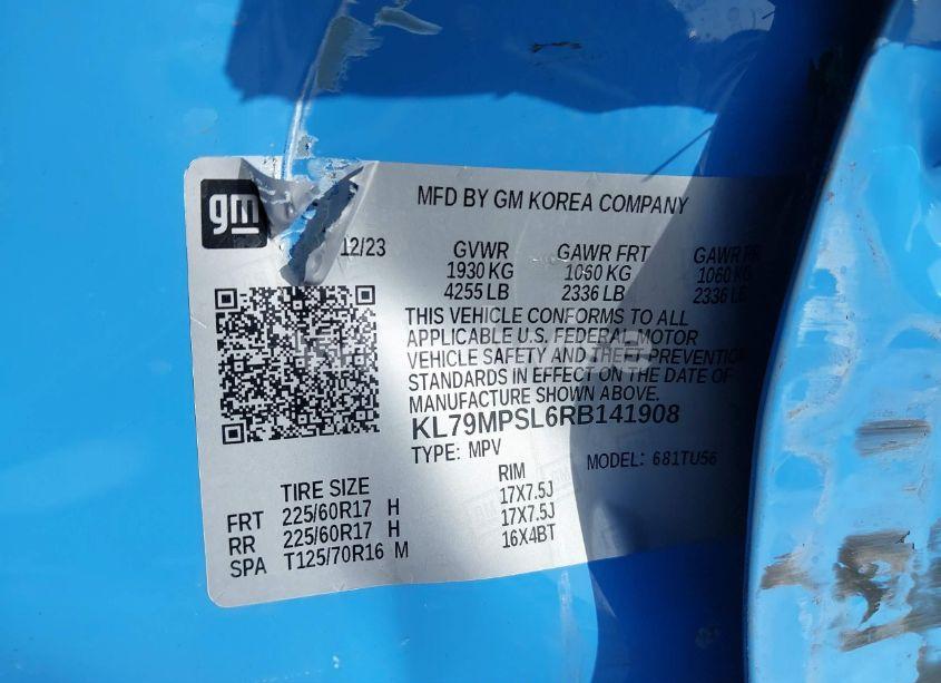 Photo 9 of 2024 Chevrolet Trailblazer FWD LT (VIN KL79MPSL6RB141908)