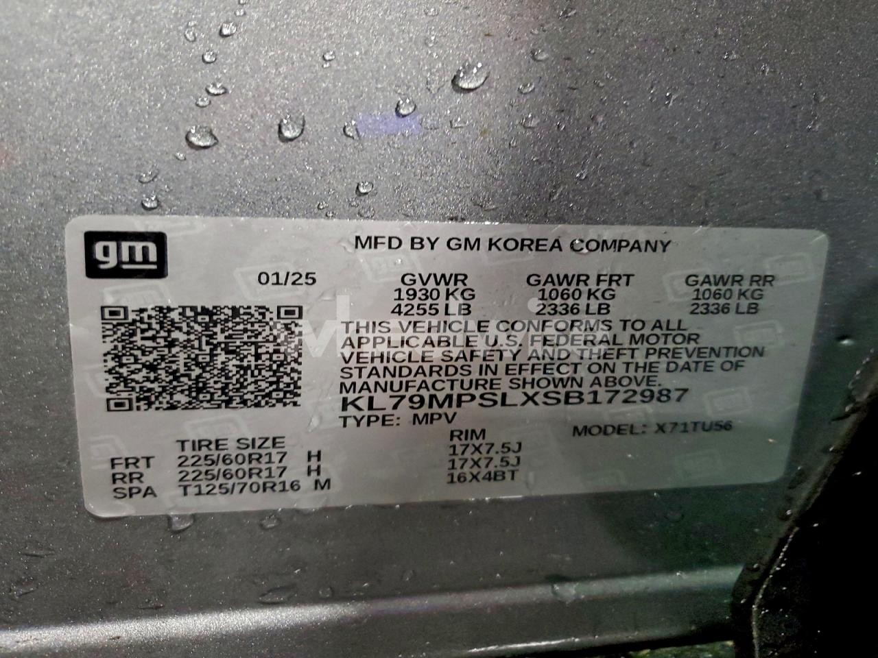 Photo 14 of 2025 CHEVROLET TRAILBLAZER LT (VIN KL79MPSLXSB172987)