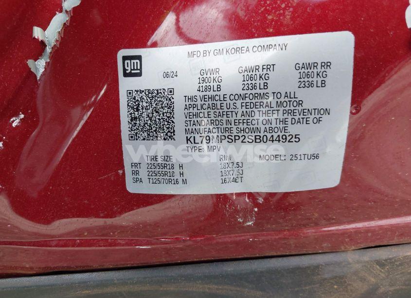 Photo 9 of 2025 Chevrolet Trailblazer FWD LT (VIN KL79MPSP2SB044925)