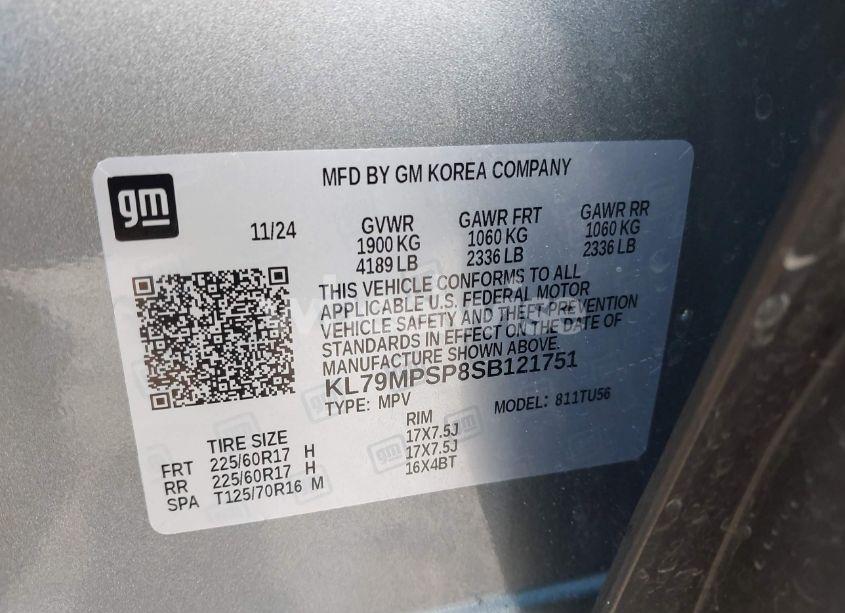 Photo 9 of 2025 Chevrolet Trailblazer FWD LT (VIN KL79MPSP8SB121751)