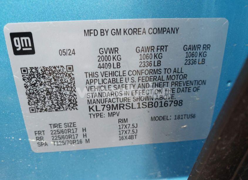 Photo 9 of 2025 Chevrolet Trailblazer AWD LT (VIN KL79MRSL1SB016798)